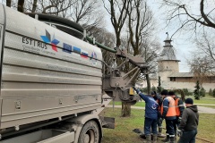 Сanal washing machine with equipment for pumping and flushing pipelines. Pskov